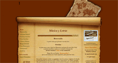 Desktop Screenshot of musica-y-letras.com