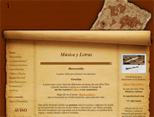 Tablet Screenshot of musica-y-letras.com
